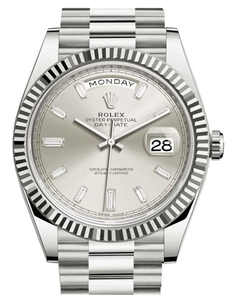 silver day date replica rolex|38mm rolex day date.